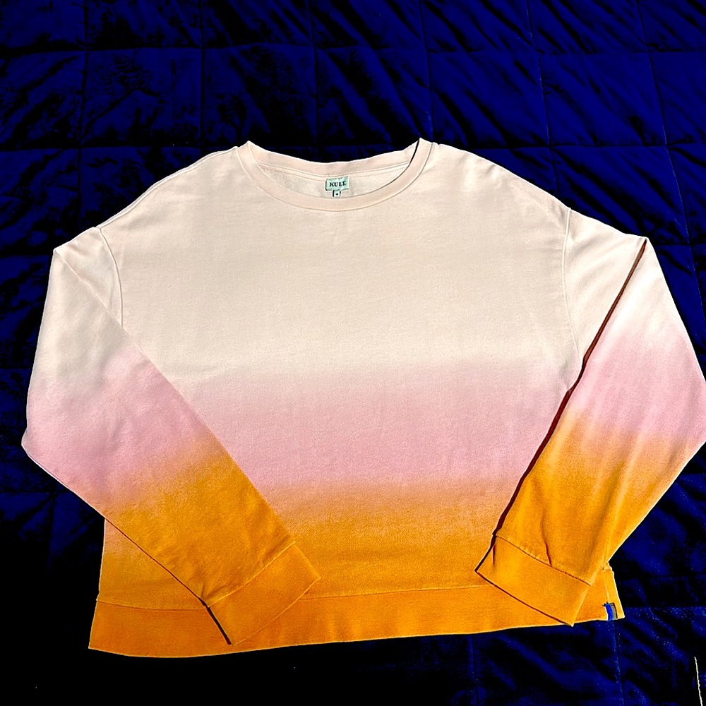 Kule The Summer Ombré Cropped Sweatshirt